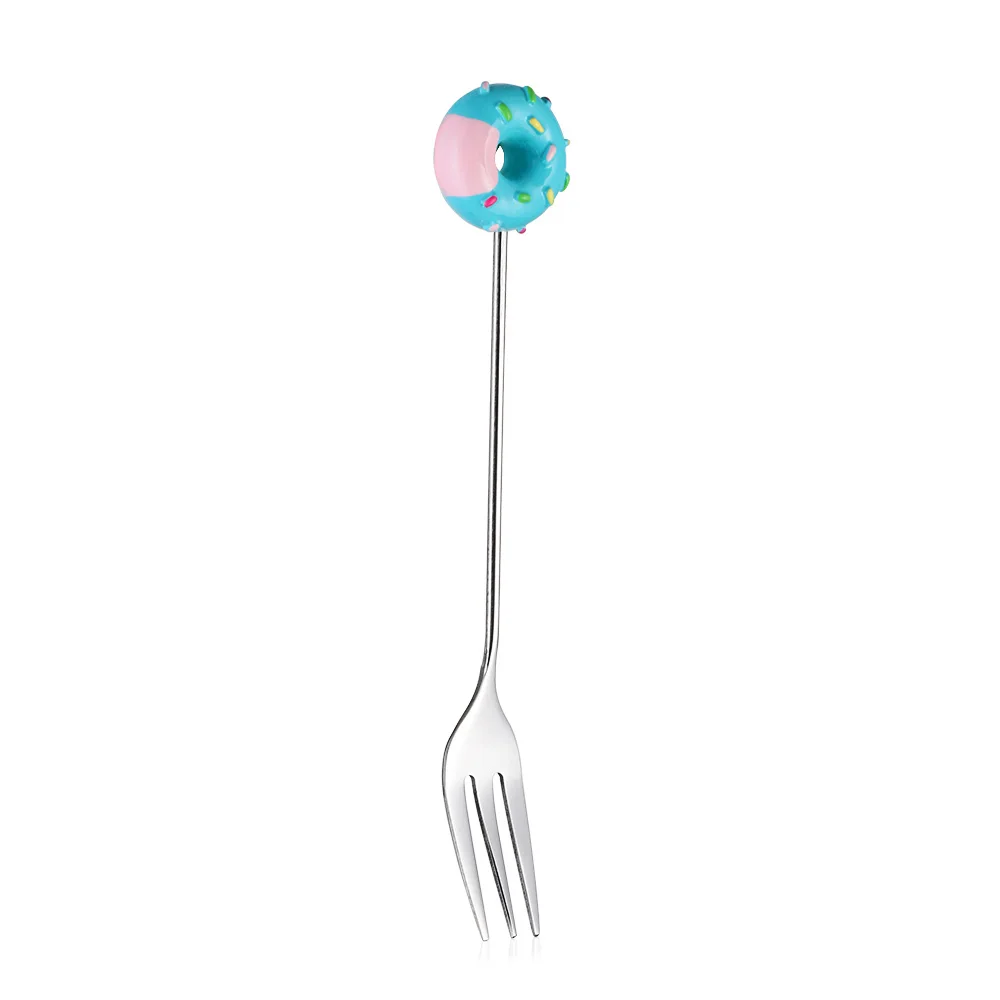 

Fashion Cute Sugar Coffeeware Dinnerware Cake Kitchen Tool Coffee Spoon Teaspoon Fruit Fork Stirring Spoon