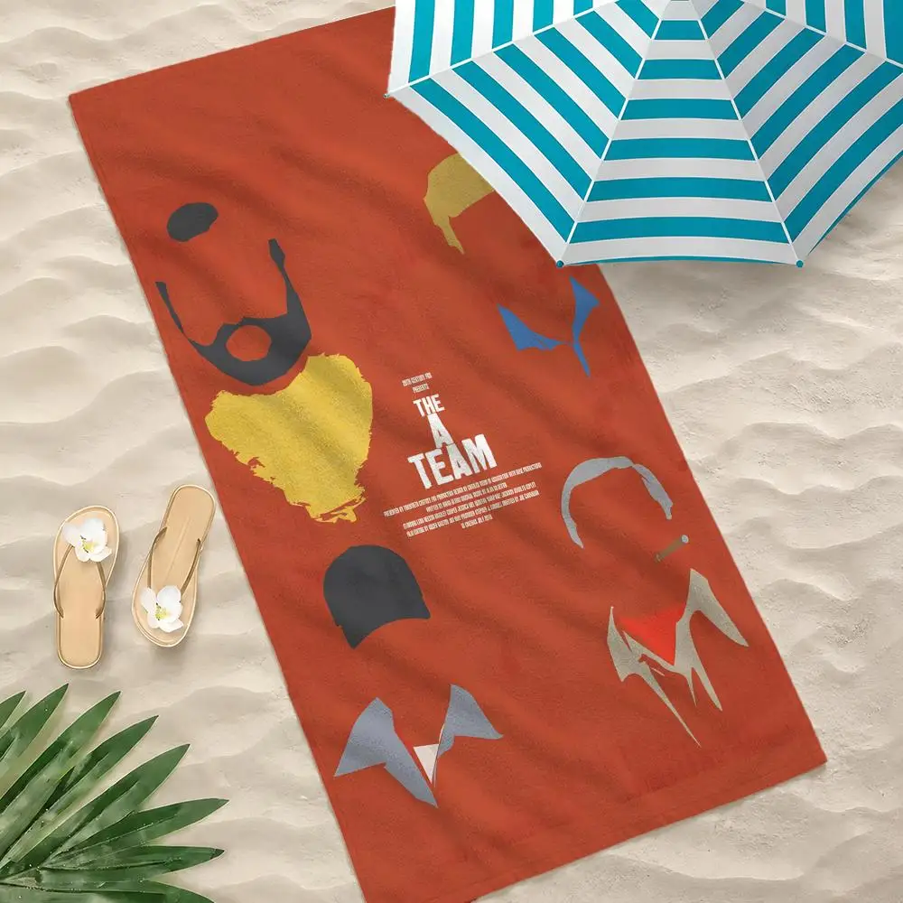 TV Series The A-Team Towel Towel Beach Towel Oversized Quick Dry Towel Absorbent Soft Swim BeachTowels for Men Women