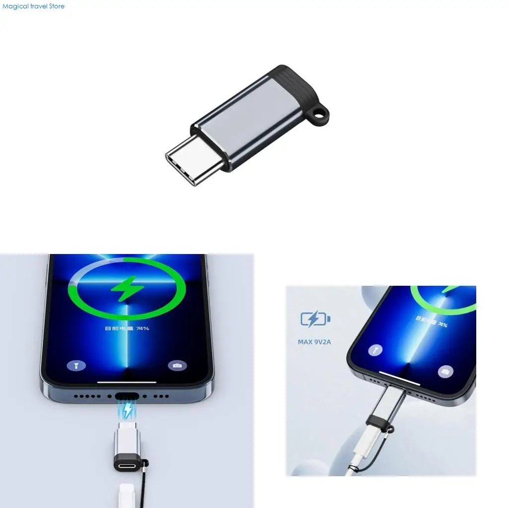 N2UB USB C to 8Pin Converters Adapter for Phone 15 Series and Pad with Quick Charging and Data Transfer