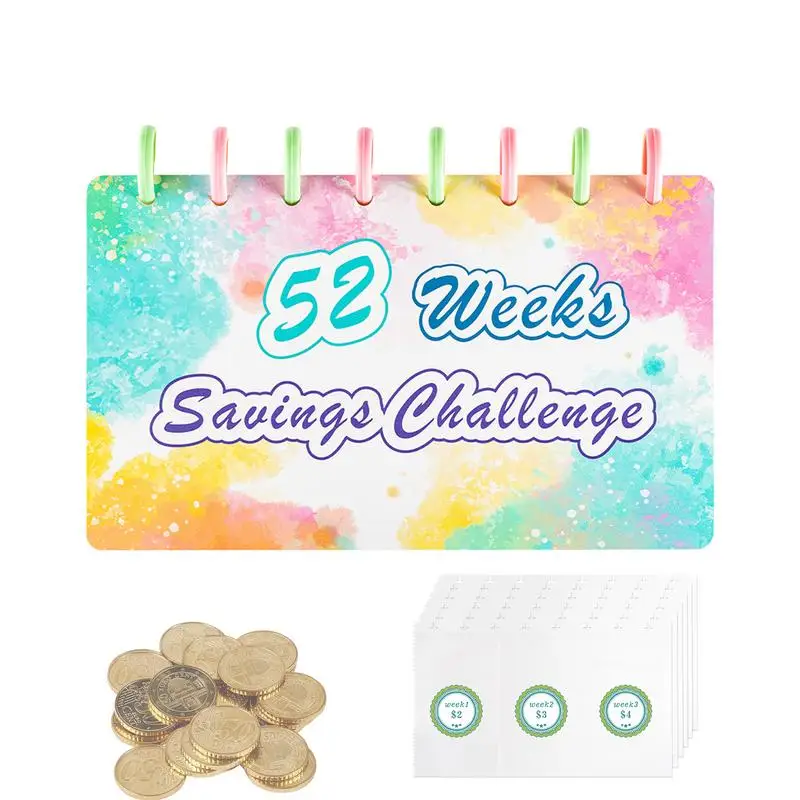 

52 Week Money Saving Challenge Binder Cash Stuffing And Savings Money Organizer With Cash Envelope Money Binder For Saving Cash