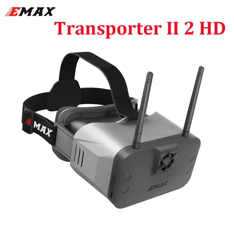 EMAX Transporter II 2 gogle HD FPV 720 × 1080 4,45 cala antena ekranowa gogle HDZero dla RC FPV Racing Drone Quadcopter