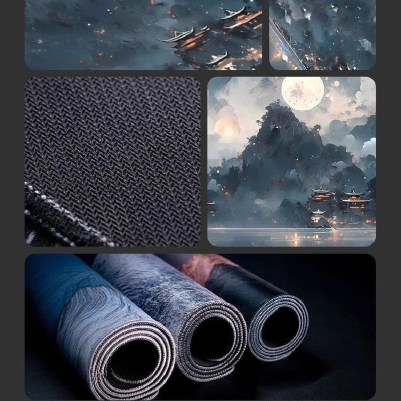 لوحة ماوس ذات طراز جديد للمناظر الطبيعية للاستخدام المكتبي، وسادة مكتب كمبيوتر إبداعية متوافقة مع المنزل والمكتب، حصيرة ماوس مضادة للانزلاق