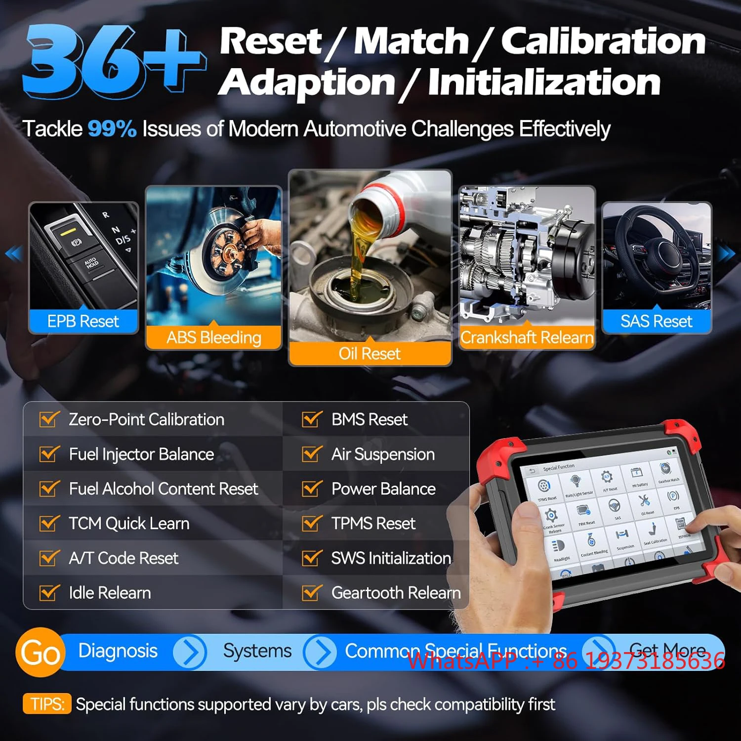 D7 EU Bidirektionales OBD2-Scanner-Diagnosetool ECU-Codierung Schlüsselprogrammierung 36+ Resets Auto VIN Autodiagnosemaschine