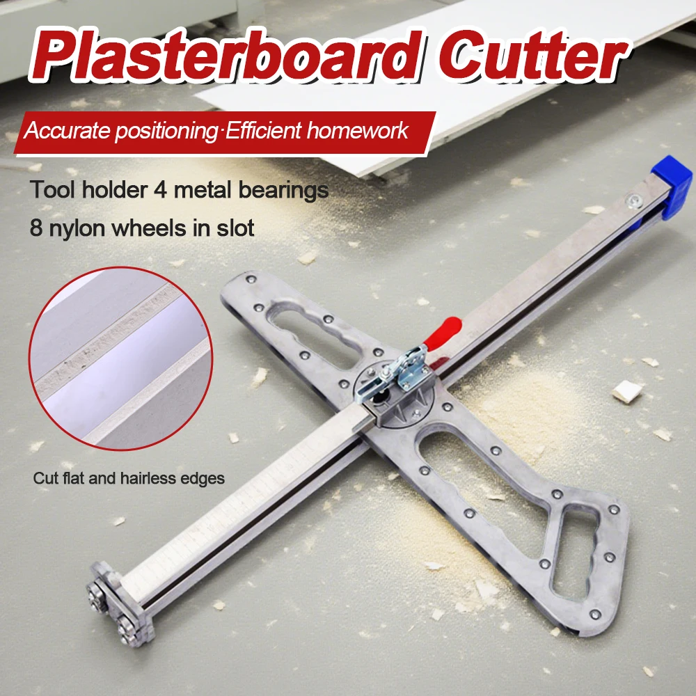Aluminum Alloy Laser Positioning Push Knife Foldable Gypsum Board Cutter Woodworking Tools Gypsum Board Cutting Push Knife