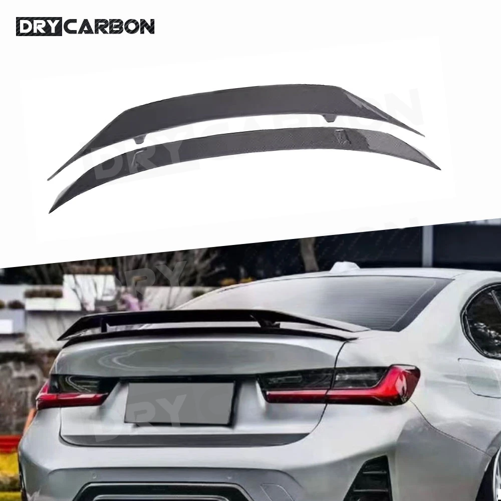 Dry Carbon Fiber Rear Boot Spoiler Trunk Trim Wings for BMW G20 CMST Sport 2023+ C Style Lid Spoiler Wing Car Tailgate Body Kits