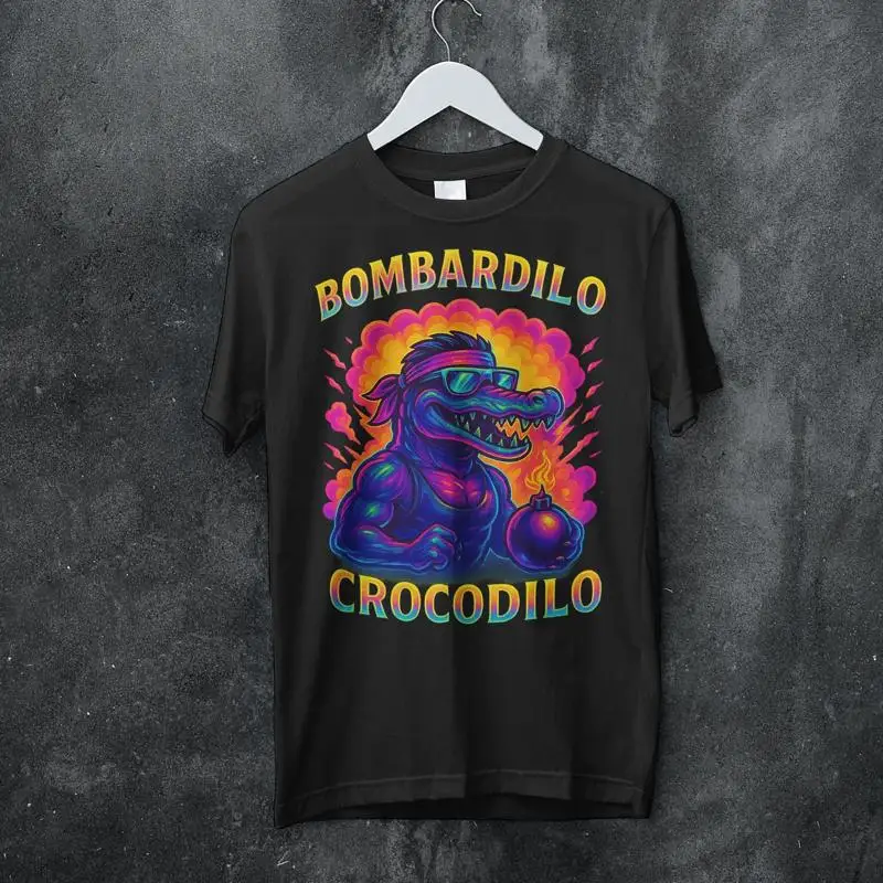 Bombardino crocodilo Trulalero Trulala camiseta meme italiano divertido Brainrot bootleg crocorino de moda