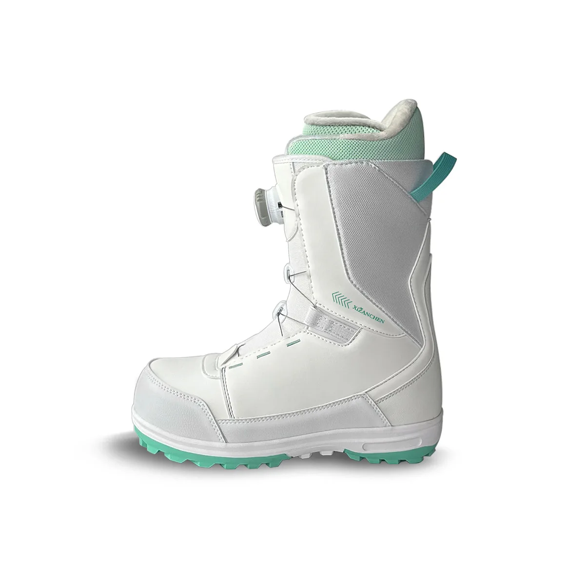 New Ski Equipment Quick Wear Snowboard Boots Waterproof Flat Flower All-Terrain Warm Ski Shoes Outdoor