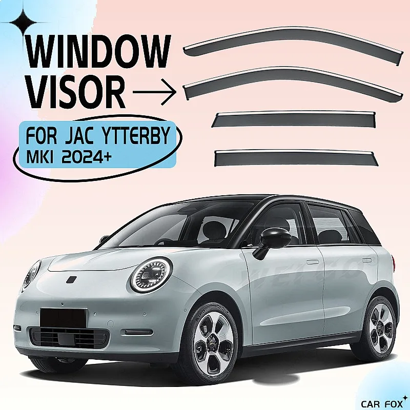 

4Pcs For JAC Ytterby 2014+ Car Window Visor Rain Sun Shade Windshield Side Awning Auto Accessories