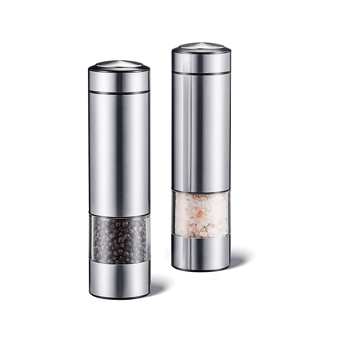 

Electric Salt and Pepper Grinder Set, Automatic Salt and Pepper Grinder, Battery Operated Pepper with Light