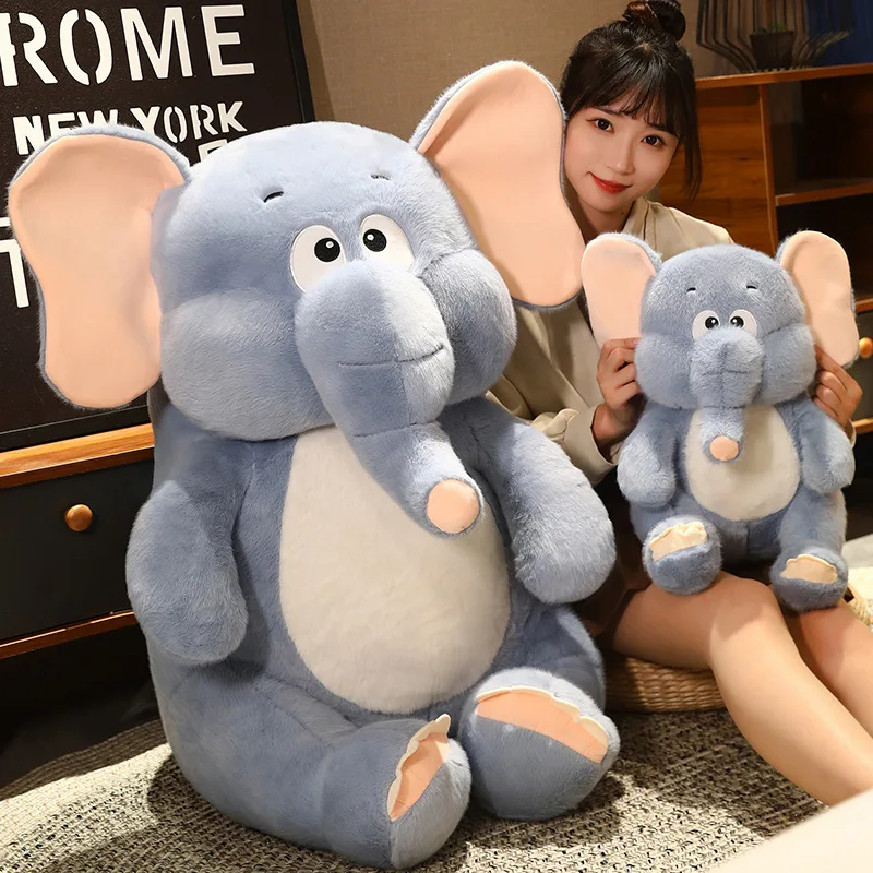 New 1pc Lovely Elephant Plush Toys Cartoon Animal Elephant Pillow Stuffed Soft Doll Kawaii Birthday Valentine Gifts