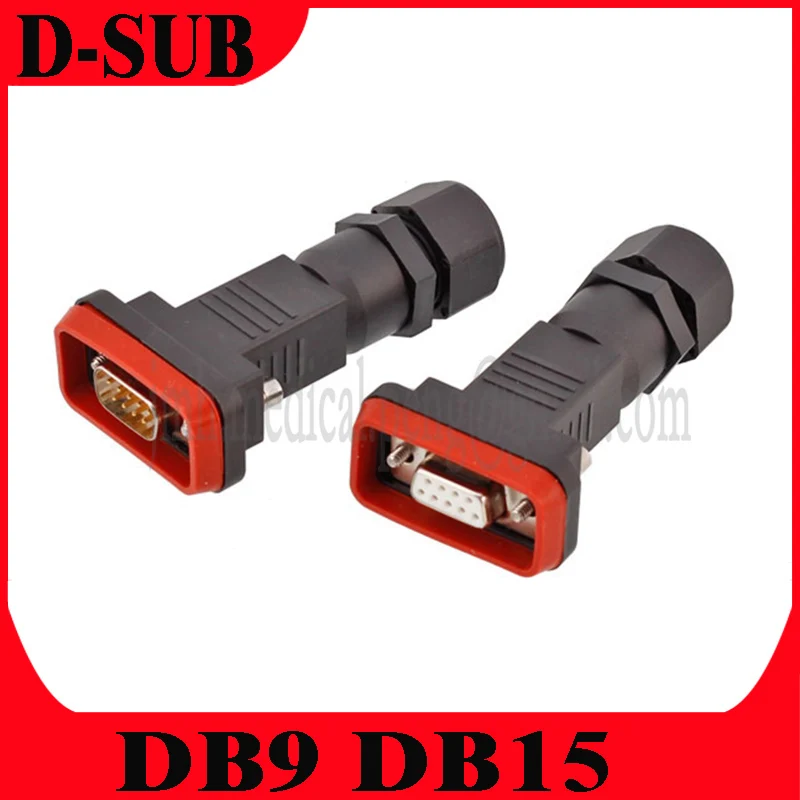 

D-SUB Connector ALSG End Male And Female WaterProof Plug DB9 DB15 ESC Wire 5G Huawei Industrial Base Station