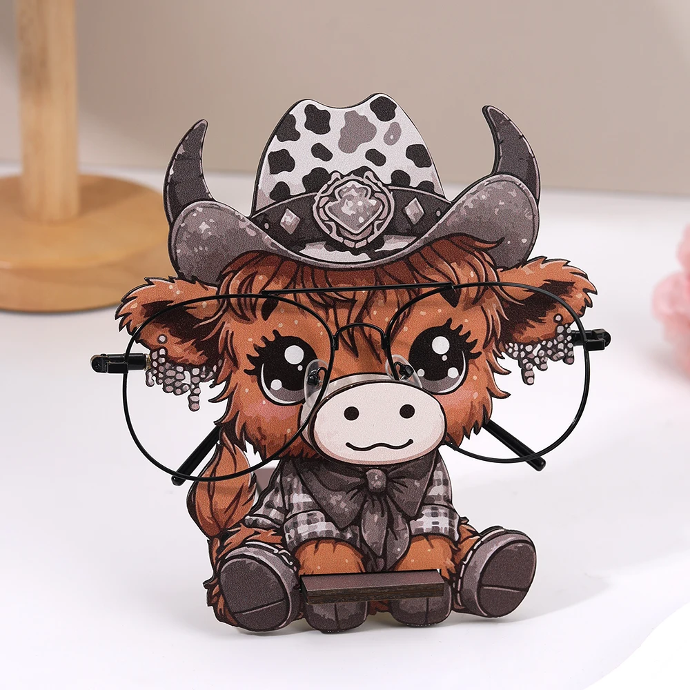 Cartoon Glasses Display Stand Cute Animal Glasses Frame Sunglasses Display Stand Hand Carved Home Wooden Decoration 3D