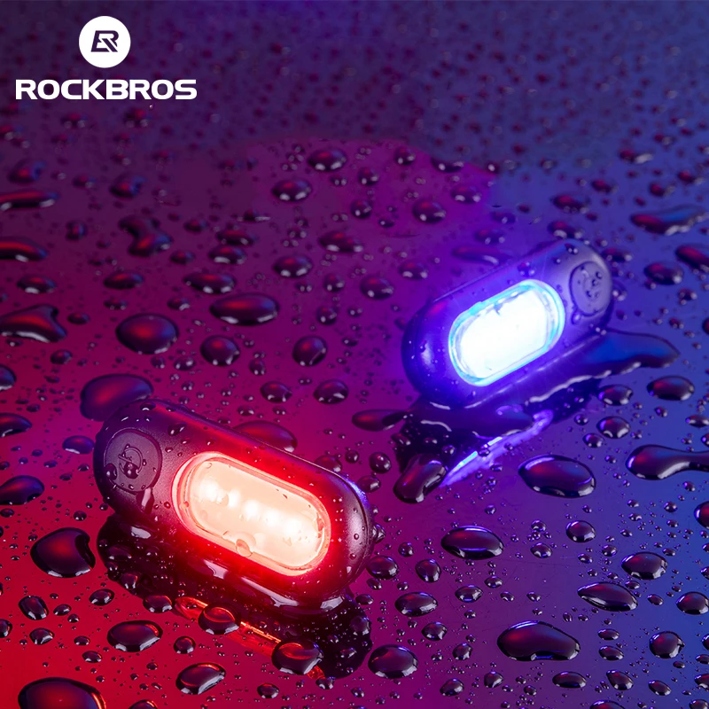 ROCKBROS-Luz Traseira Impermeável para Bicicleta, Tipo C, Recarregável, Aviso de Ciclismo, Acessórios de Bicicleta, 5 Modelo