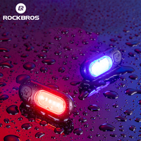 ROCKBROS Bicycle Rear Light Type-C Rechargeable Cycling Light Warning Rainproof 5 Model Light Bike Accessories Bicycle Taillight