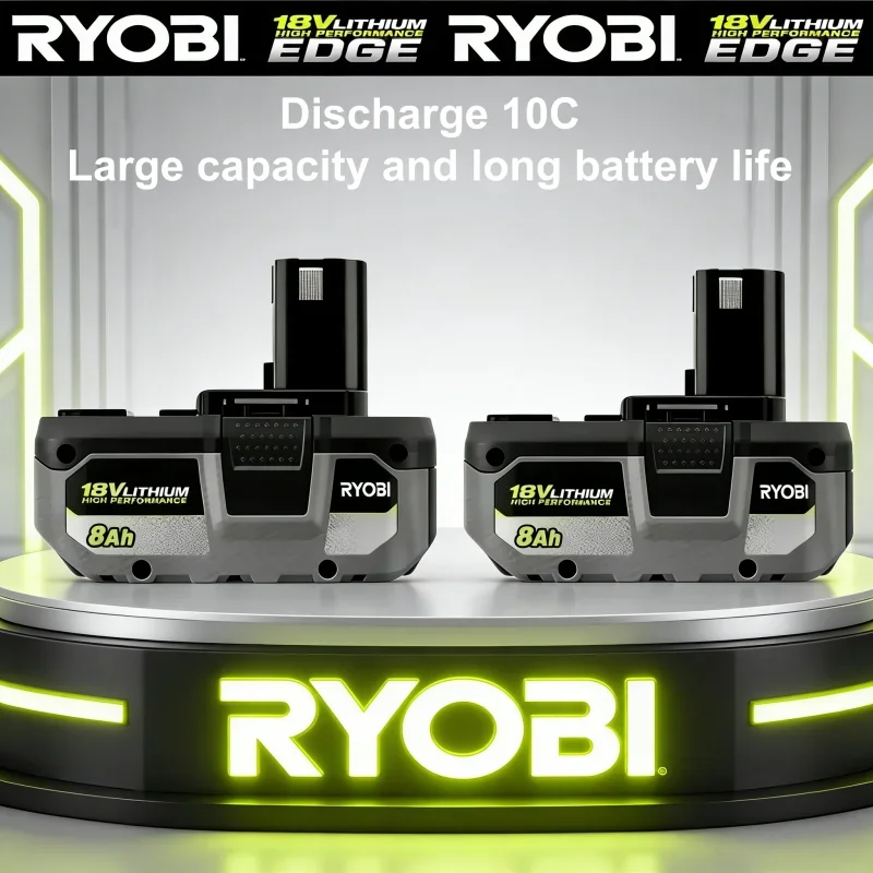 

Original RYOBI ONE+18V 6Ah Lithium Ion Battery ONE+ High Performance Battery Pack for RYOBI 18V Drills Sanders Blowers