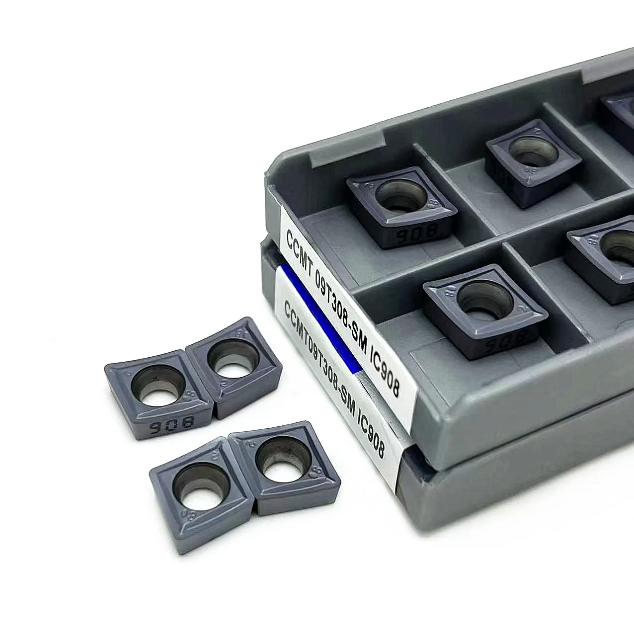 10PCS CCMT09T308 SM IC907 IC908 High Quality Lathe Cutter Carbide External Inserts CCMT 09T308 Milling CNC Thread Turning Tool