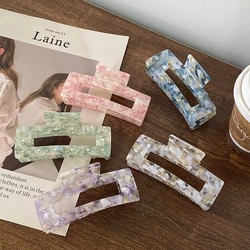 2023 Fashion New High Quality Acetate Rectangle Hairpins Accessories Colourful For Women Girls Expensive Hair Clips Headwear