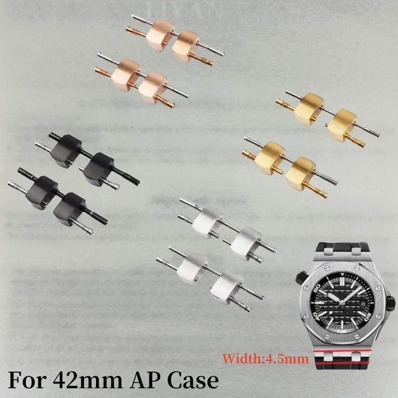 

Watch Strap Conversion Kit Connecting Gold Steel Head Screws for 28mm Watchband Suitable for 42mm AP Royal Oak 15710 Model Parts