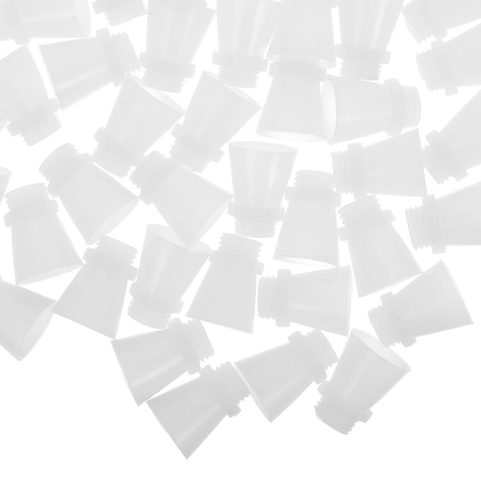 50 قطعة فوهات النار البلاستيك البوق الفم 1 كجم خفيفة الوزن حجم صغير استبدال طفاية الفوهات استبدال أجزاء #4