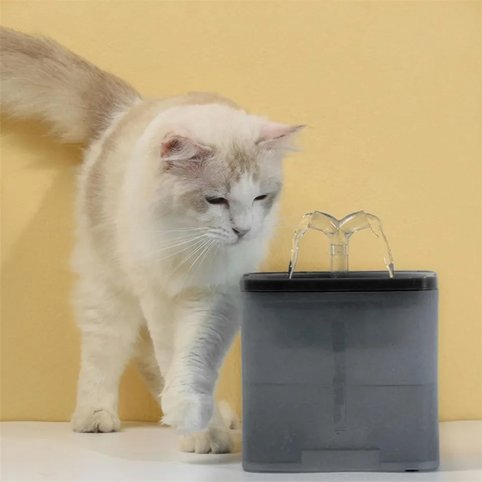 

2L Automatic Pet Drinking Fountain Dog Water Dispenser Cat Drinker with Sensor Cat Drinking Feeder Quiet Cat Fountain Water Bowl
