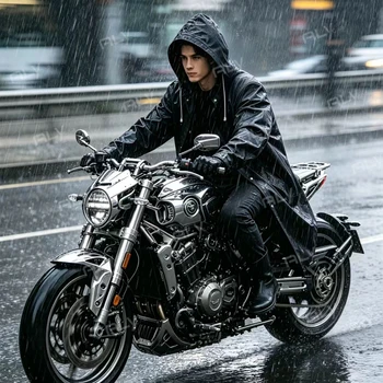 Disposable EVA Raincoat Unisex Hooded Waterproof Long Rain Coat Black Outdoor Hiking Camping Fishing Travel Wear For Men Women 5 Disposable EVA Raincoat Unisex Hooded Waterproof Long Rain Coat Black Outdoor Hiking Camping Fishing Travel Wear For Men Women 5