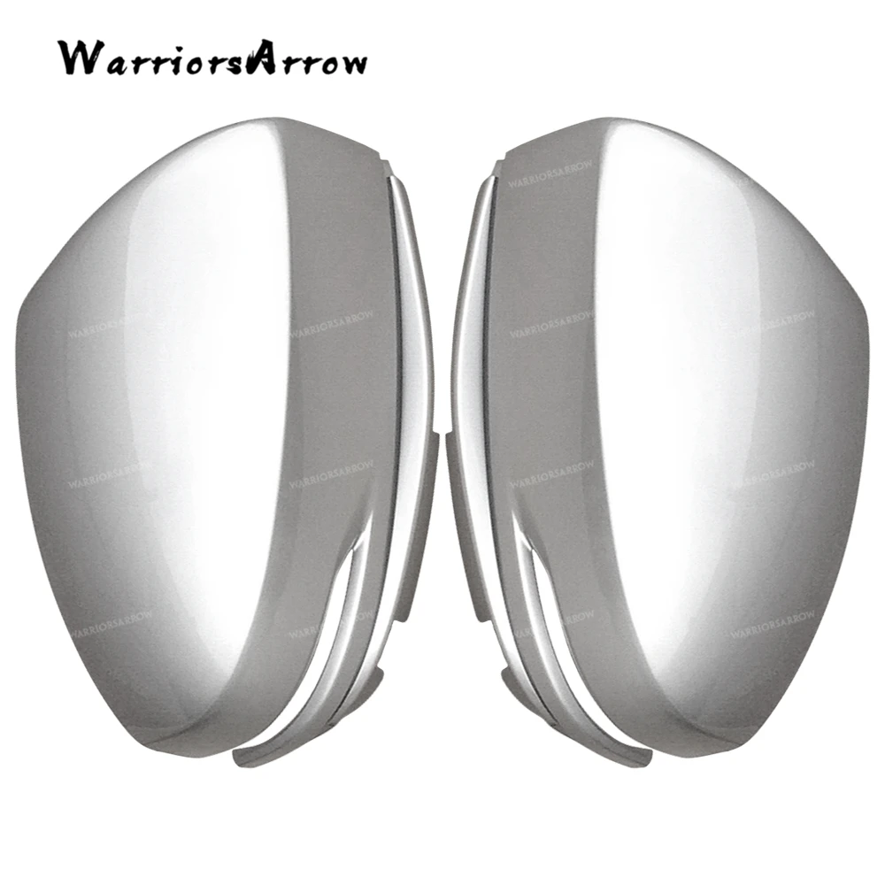 Pair Front Left Right Mirror Cover With Light Sliver For Honda Jazz Fitt Gk 2015 2016 2017 2018 76251-T5A-J31 76201-T5A-J31