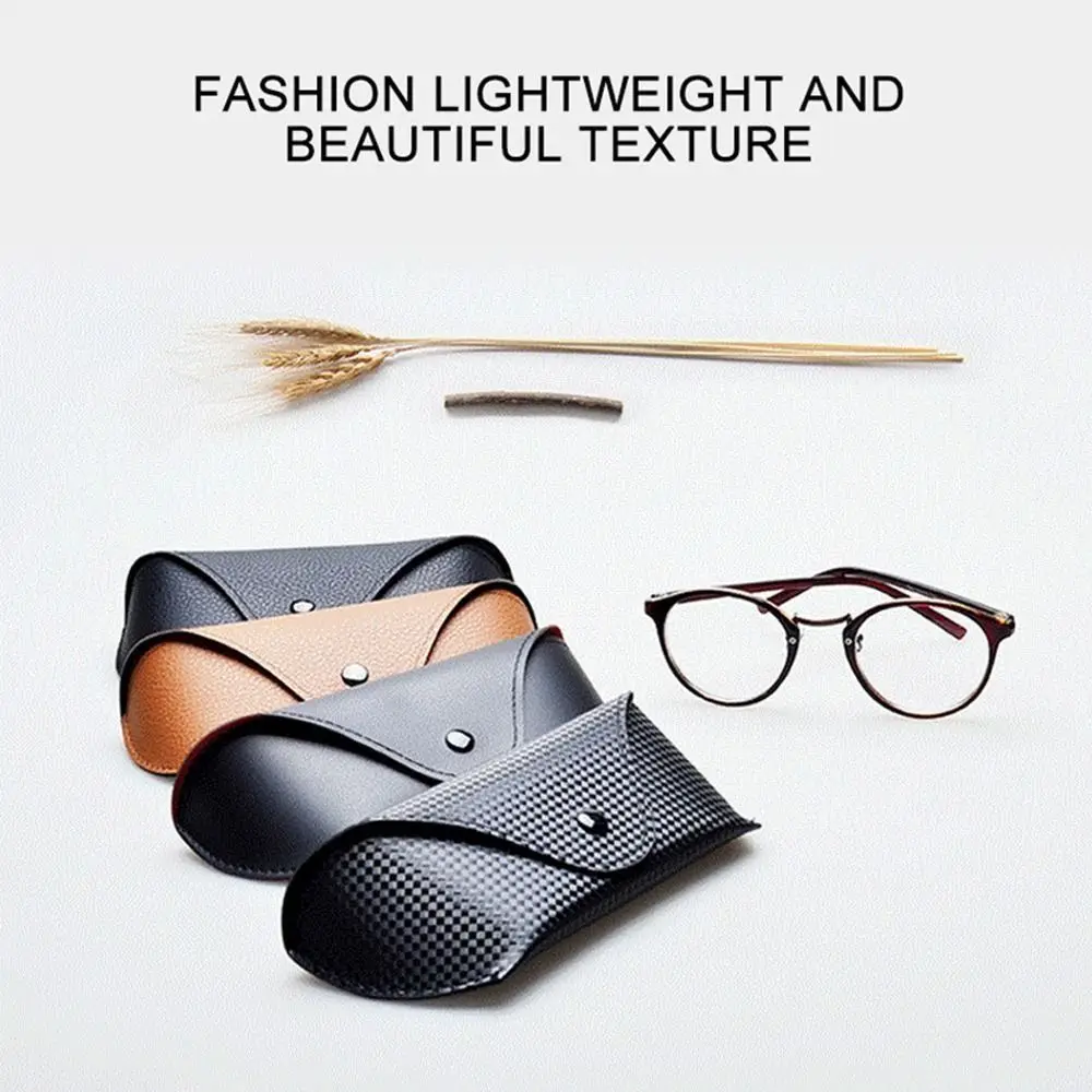 Anti Pressure PU Leather Glasses Bag Storage Box Shell Myopia Frame Protector Spectacle Case Sunglasses Case Eyewear Accessories
