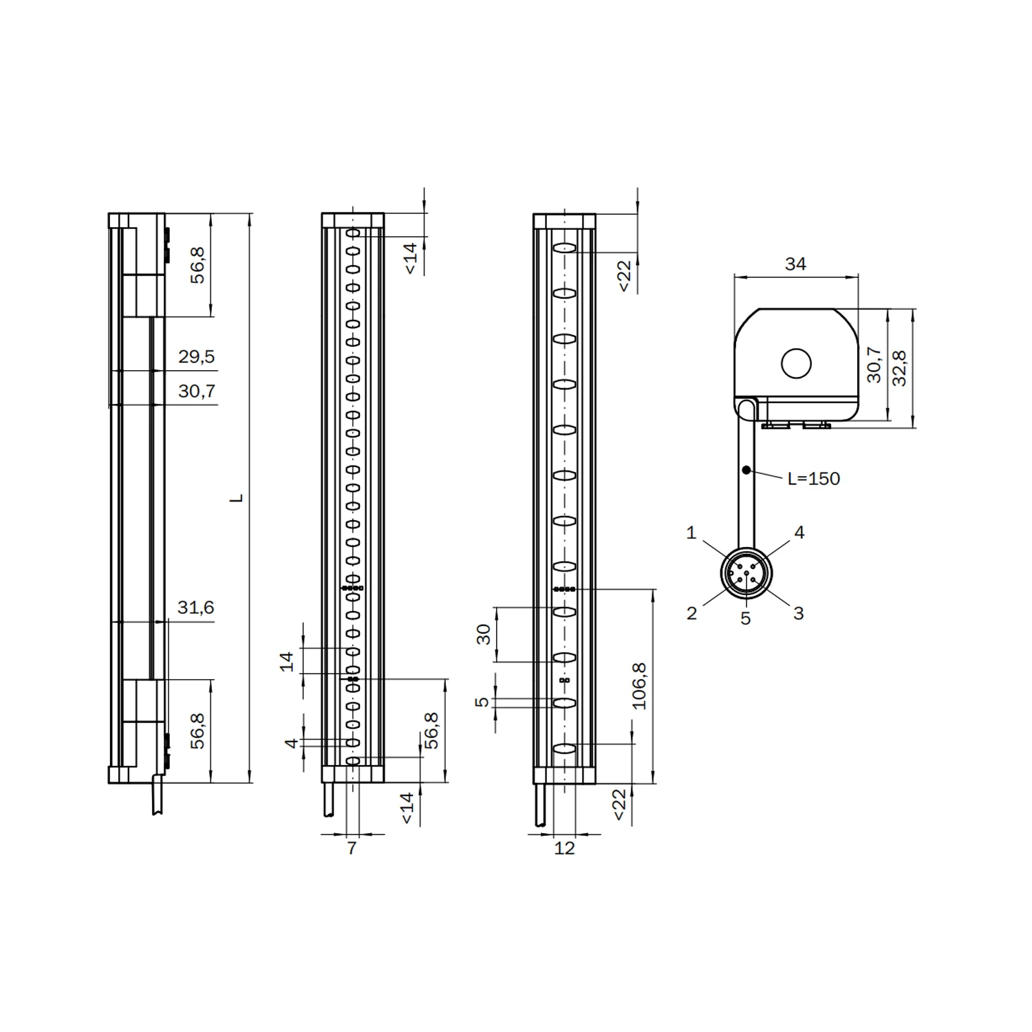 Hot-selling SICK 1211505 C4C-SA15030A10000 Plc Programming Controller Industrial Automation Safety Light Curtain