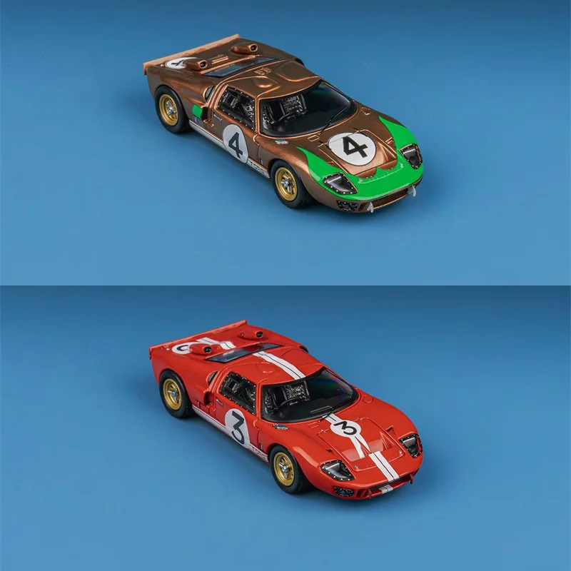 Findclassically 1:64 GT40 Mk.II 1966 Le Mans 24H colección de modelos de coches fundidos a presión en miniatura