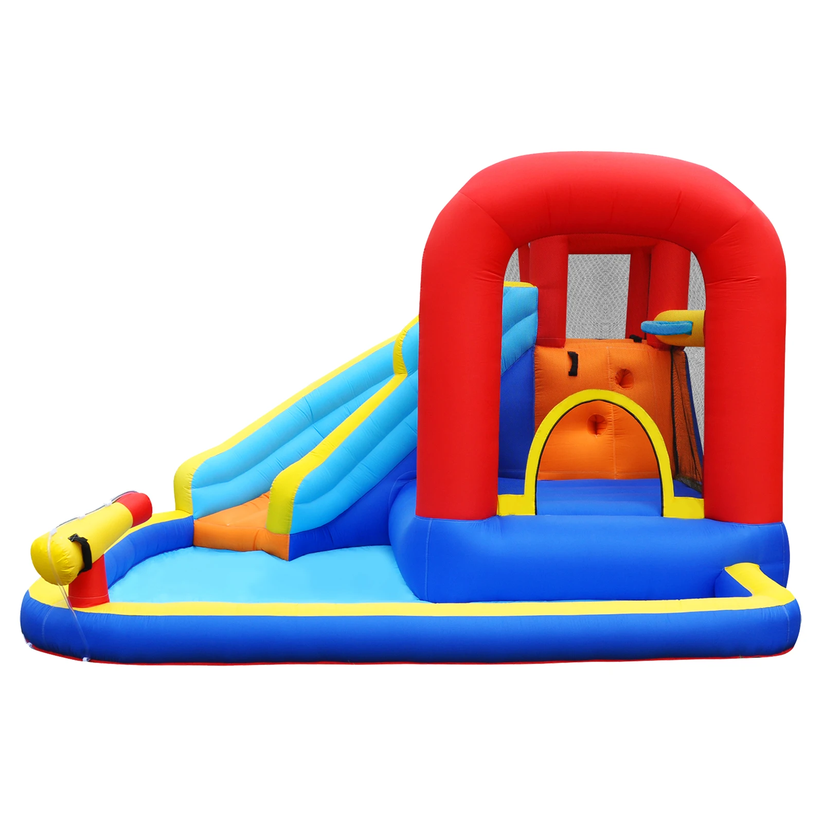 Trampoline water slide household children's inflatable castle indoor and outdoor climbing ladder amusement park naughty castle