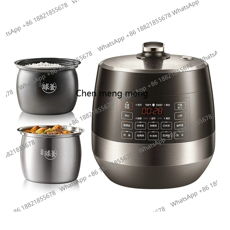 

Electric pressure cooker household steel bladder 6L large capacity pressure cooker stainless steel double bladder rice cooker