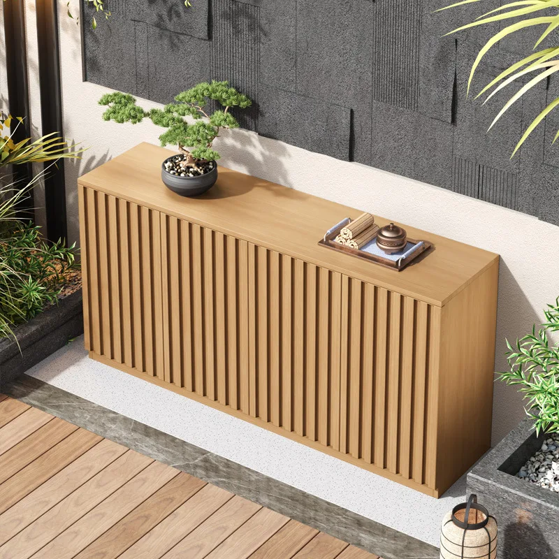 Outdoor all-aluminum alloy locker, villa outdoor garden balcony waterproof sunscreen sunscreen sundries storage cabinet