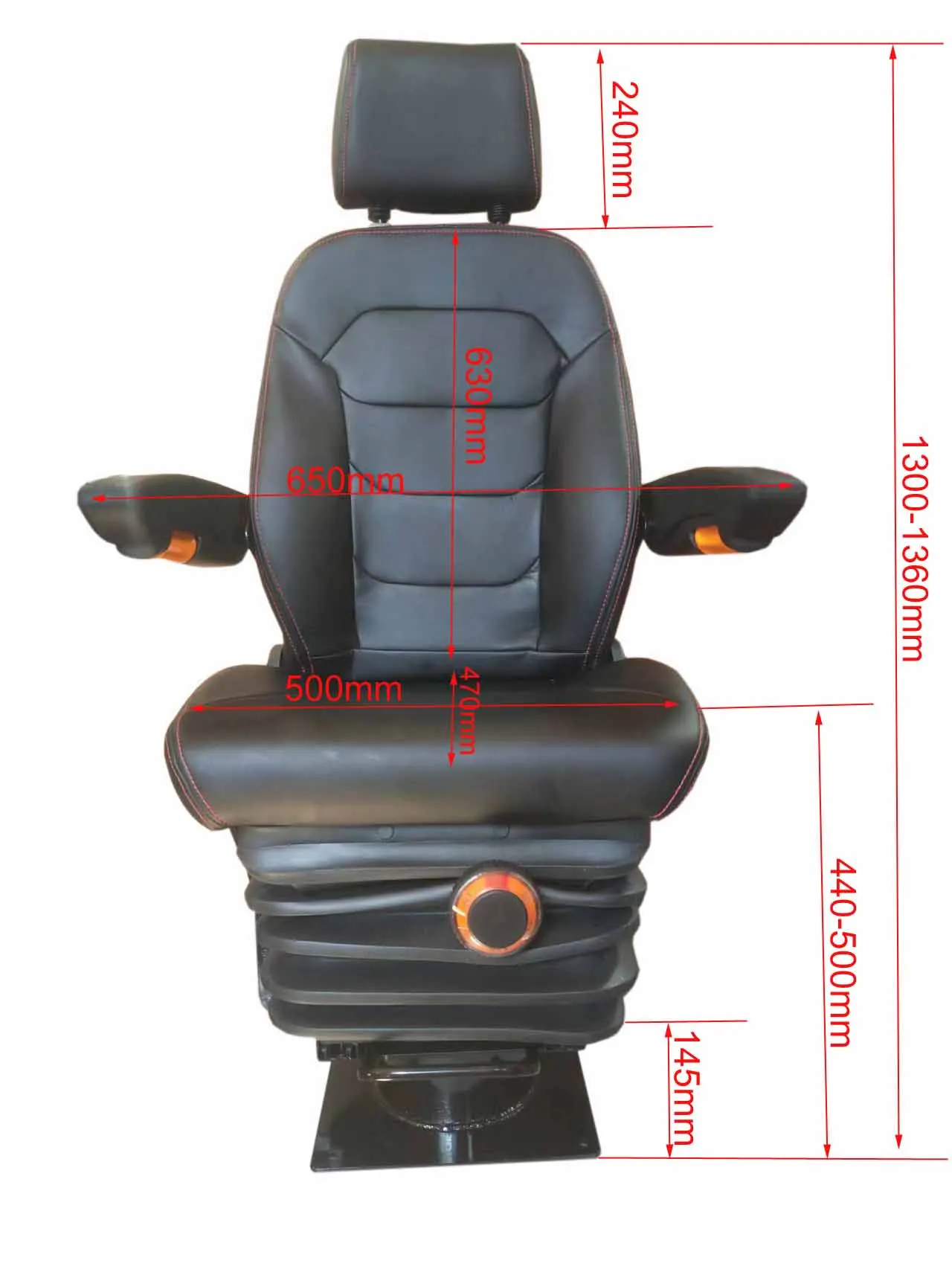 Factory supply of mechanical suspension damping seats for industrial linkage devices and ferries