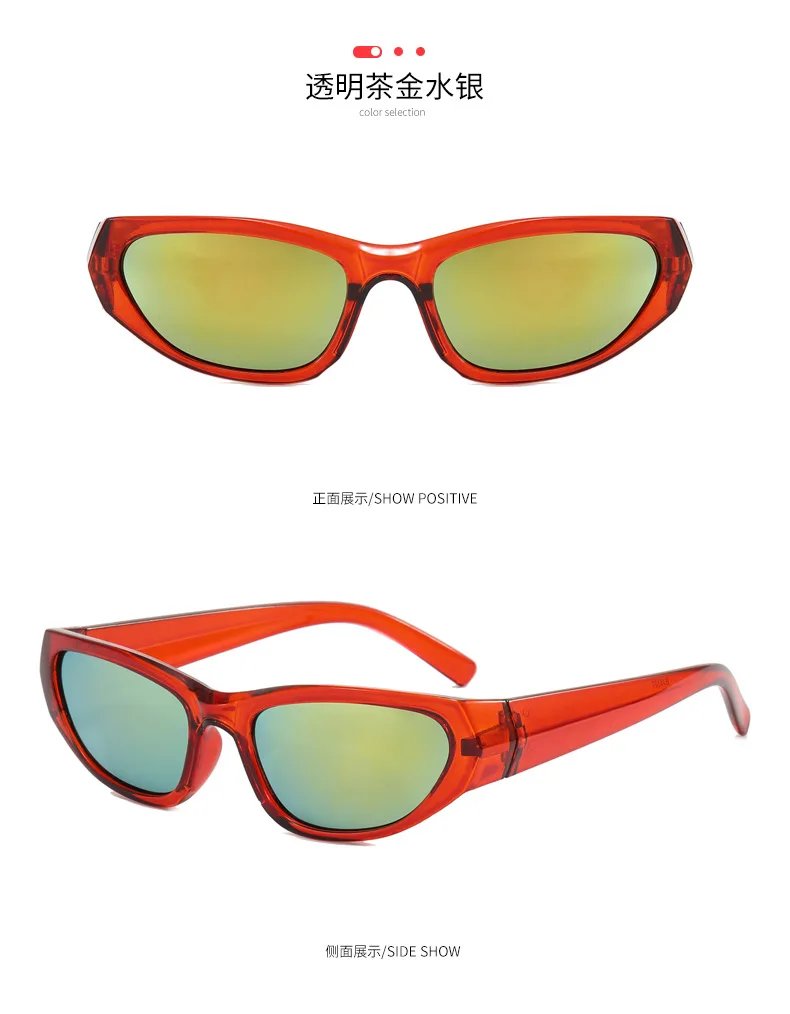 Neue rechteckige Sonnenbrillen für Damen und Herren, Vintage-Stil, Nachtclub, Hip-Hop, Punk, Sonnenbrillen, Trend, weiblich, Unisex, Y2K-Brillen für Damen – Detail 9