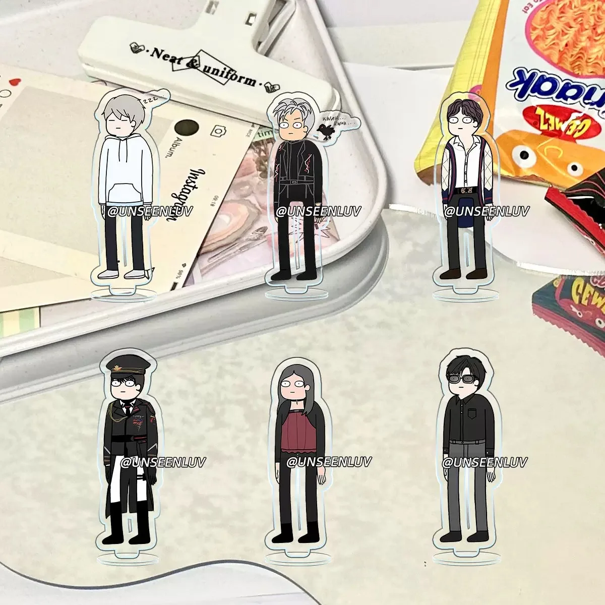 

Любовь и глубокое пространство Цинь Че Ли Шен Син возвращается Qi Yuxia с мультяшной акриловой табличкой, украшение для рабочего стола