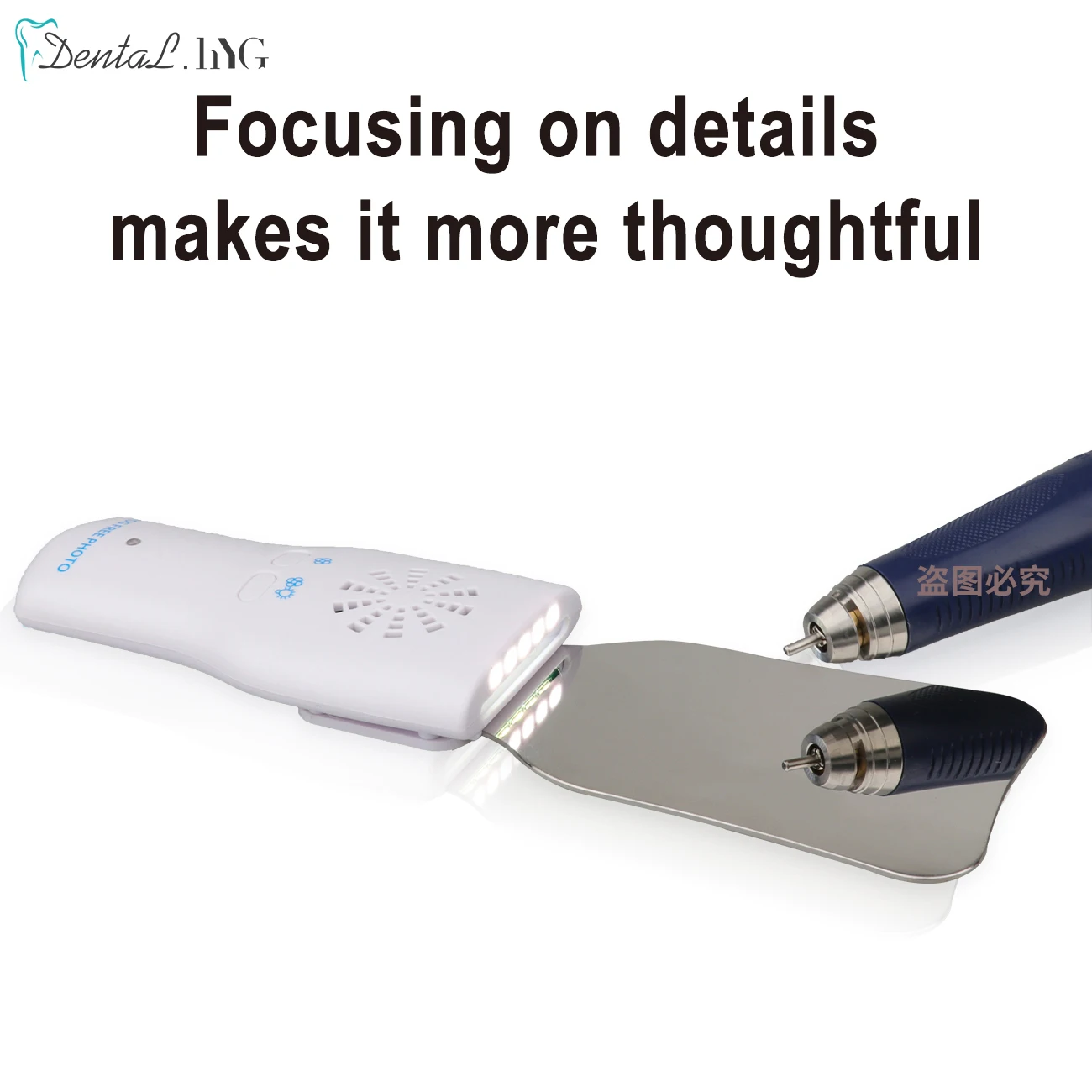 Dental Orthodontic Imaging LED Fog Free Photo Mirror High Hardness Stainless Steel Cavity Obervation Reflector Oral Orthodontic