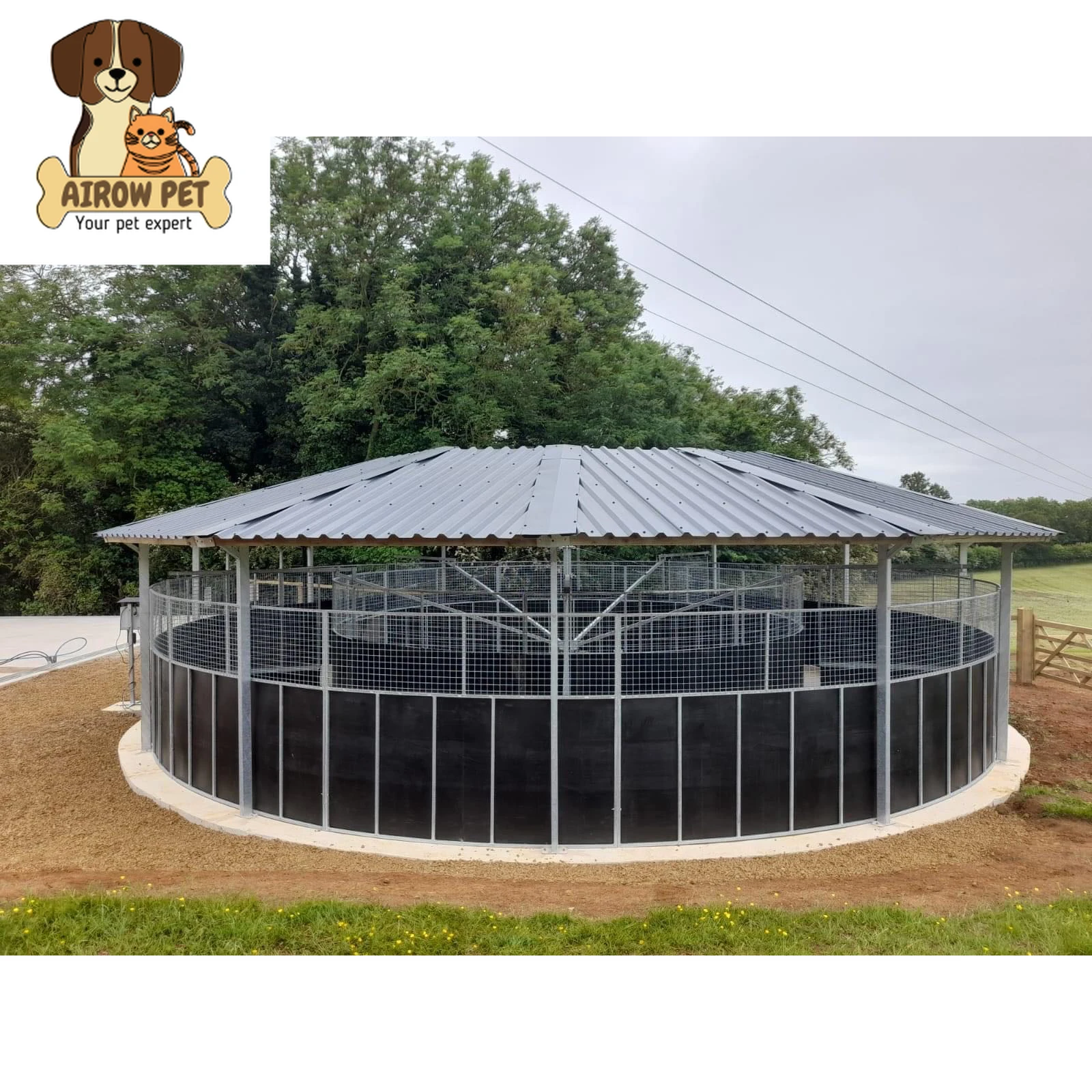 Electric Automatic Horse Walker Heavy Duty Round Pen Equine Walker Factory Direct for Horse Exercise