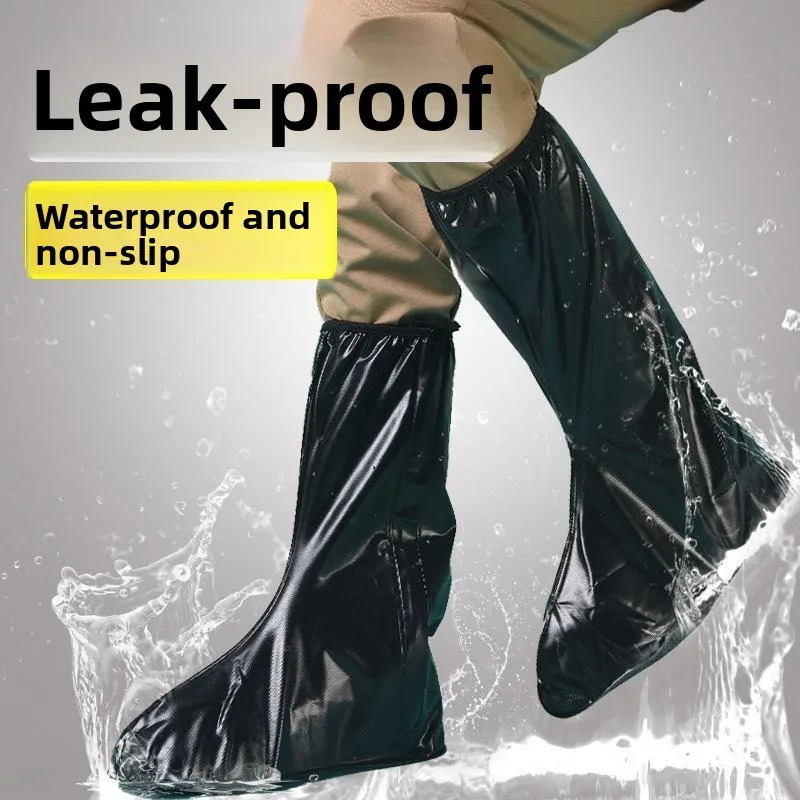 outdoor-men's-thickened-high-tube-shoe-covers-waterproof-dustproof-non-slip-shoe-covers-for-snow-and-rain-portable-shoe-covers