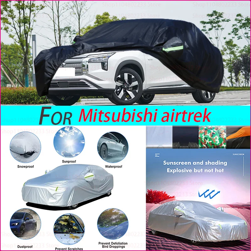 

190T автомобильный чехол, солнцезащитный крем, теплоизоляция, пыленепроницаемый, царапины, внешние аксессуары для автомобиля для Mitsubishi Airtrek