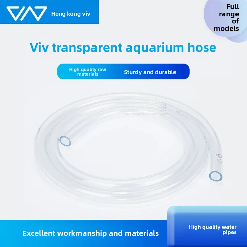 Viv Transparent Aquarium Filter Hose 9/12 12/16 16/22 Premium Inlet Outlet Water Tube for Fish Tank