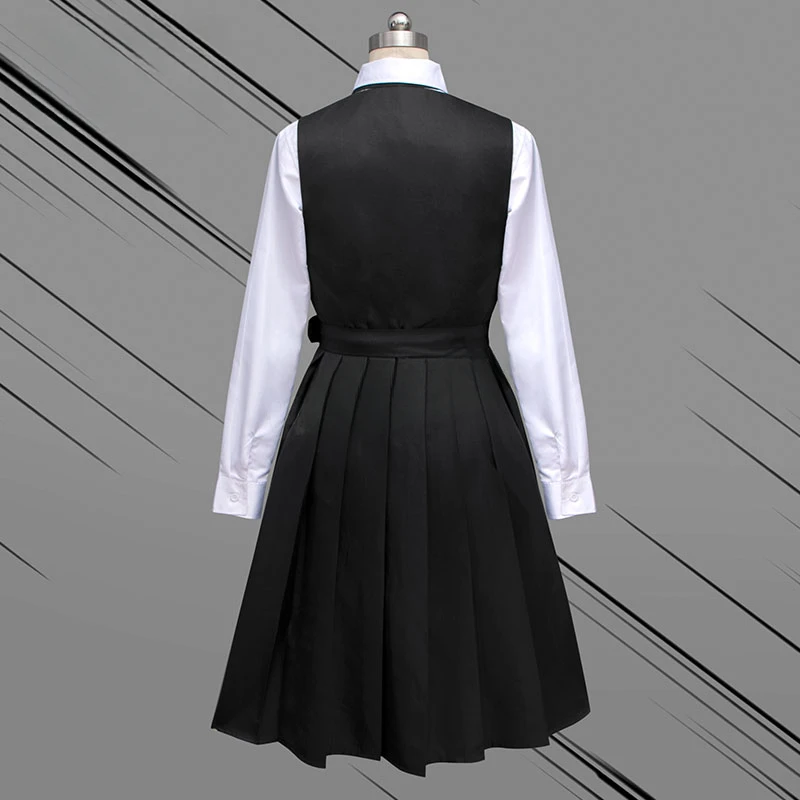 Mitaka Asa Costume Anime Cosplay Man Black Uniform Shirt Long Sleeves Dress Full Set Wig Women Role Play Outfit