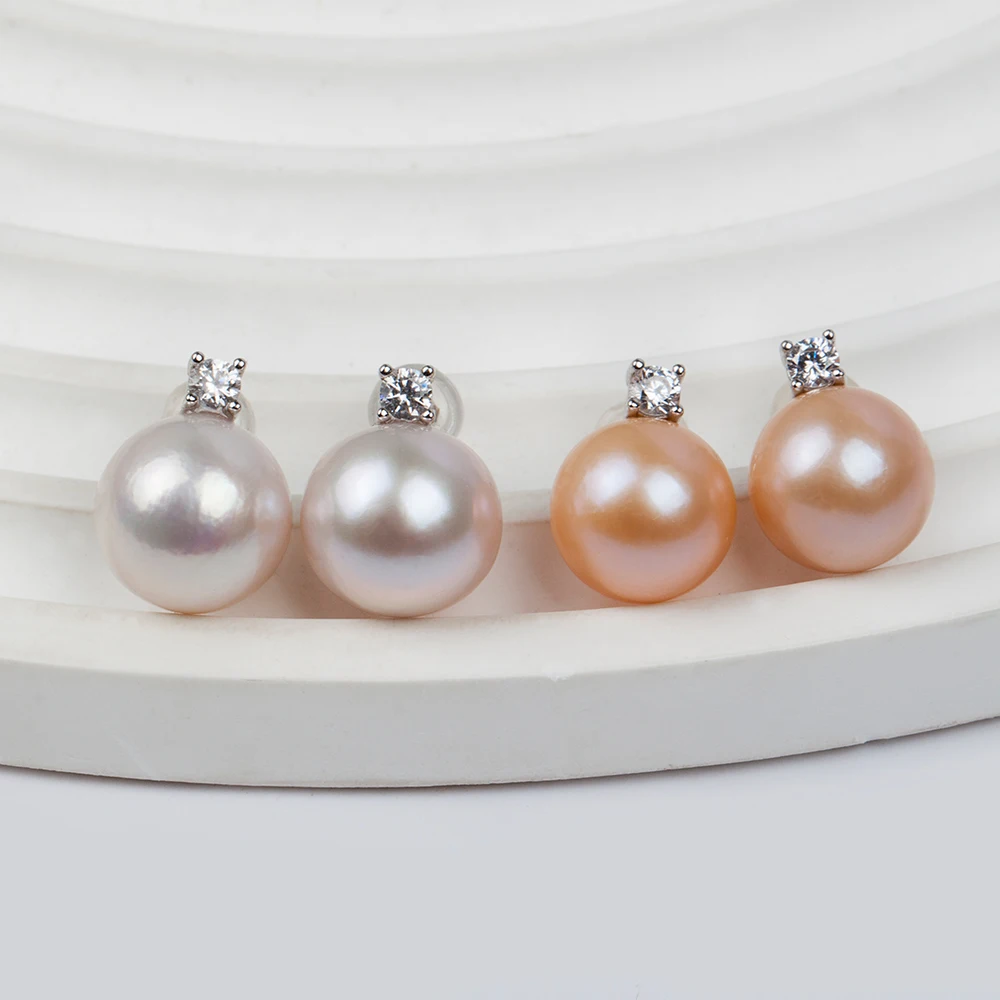 

Серьги-гвоздики с большим жемчугом 9-12 мм, большой массивный жемчуг Эдисона, роскошные украшения для женщин PE038