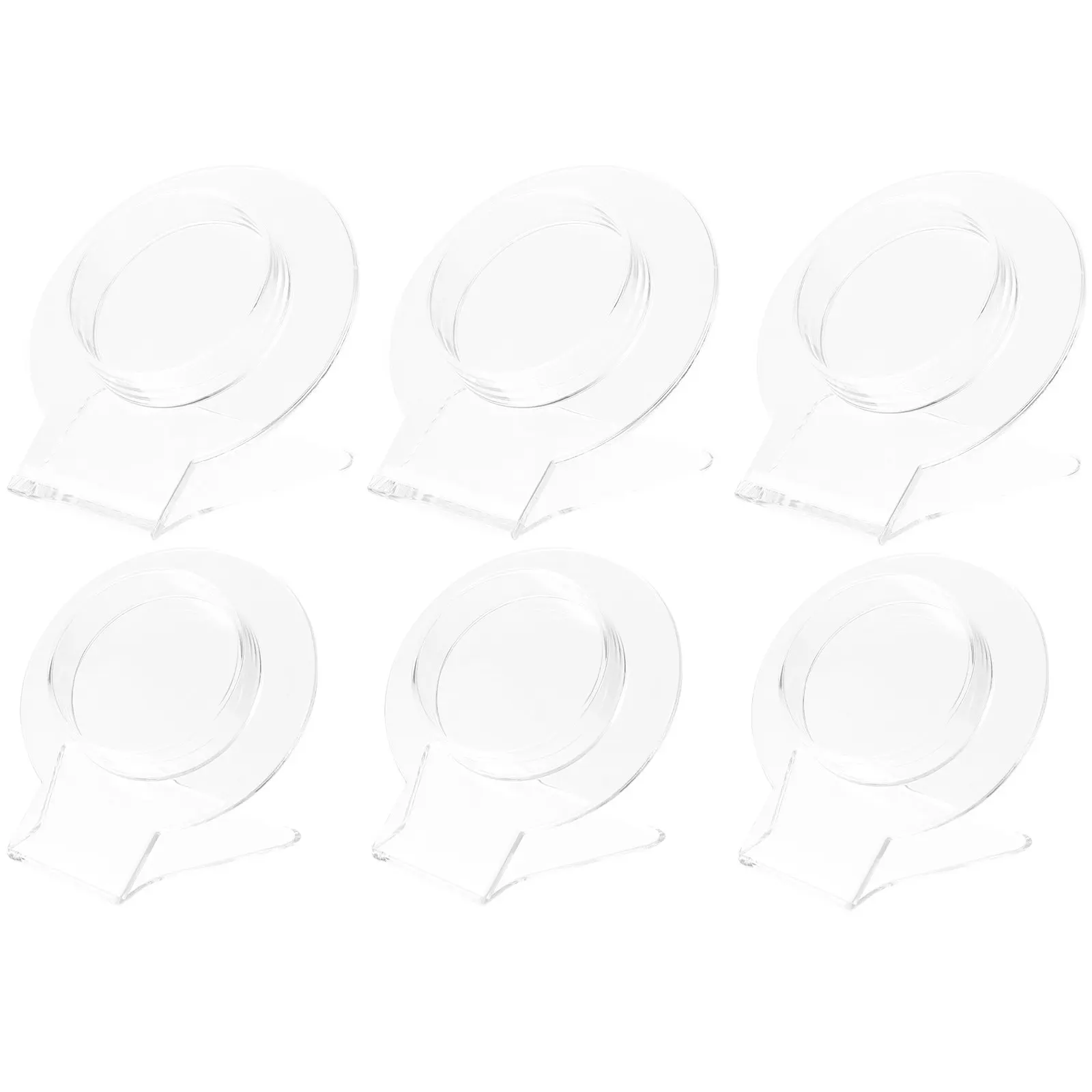 

Набор из 6 акриловых подставок для браслетов, прозрачные органайзеры для украшений, держатели для браслетов, подставки для хранения и демонстрации ювелирных изделий