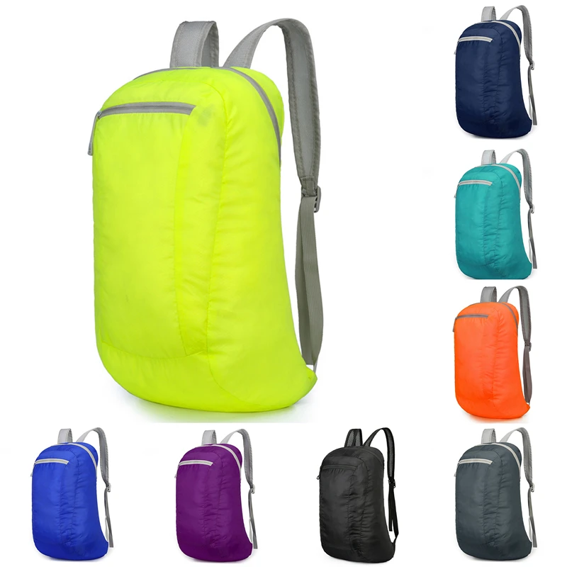 Mochila dobrável leve unisex, mochilas de grande capacidade, mochila de viagem para homens e mulheres, bolsas de alta qualidade