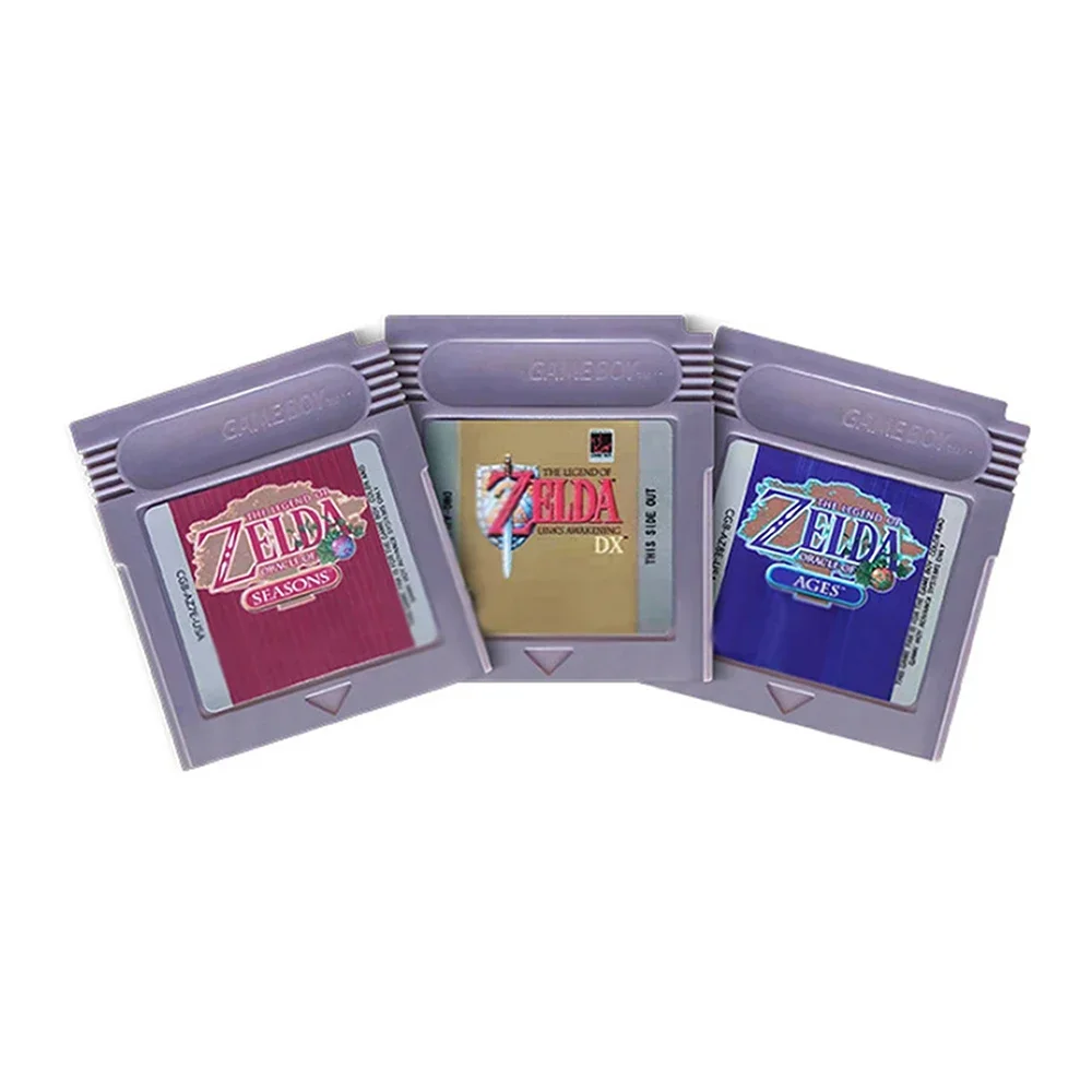 الولايات المتحدة الأمريكية GBC بطاقة زيلدا 16 بت لعبة فيديو خرطوشة بطاقة وحدة التحكم ل Gameboy الصحوة DX أوراكل أوف سيزونز أوراكل من الأعمار