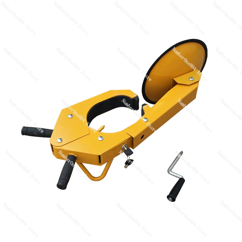 Pogrubiona blokada samochodowa z przyssawką, blokada koła, zabezpieczenie przed kradzieżą i zabezpieczeniem przed podważeniem, blokada opony do samochodów ciężarowych