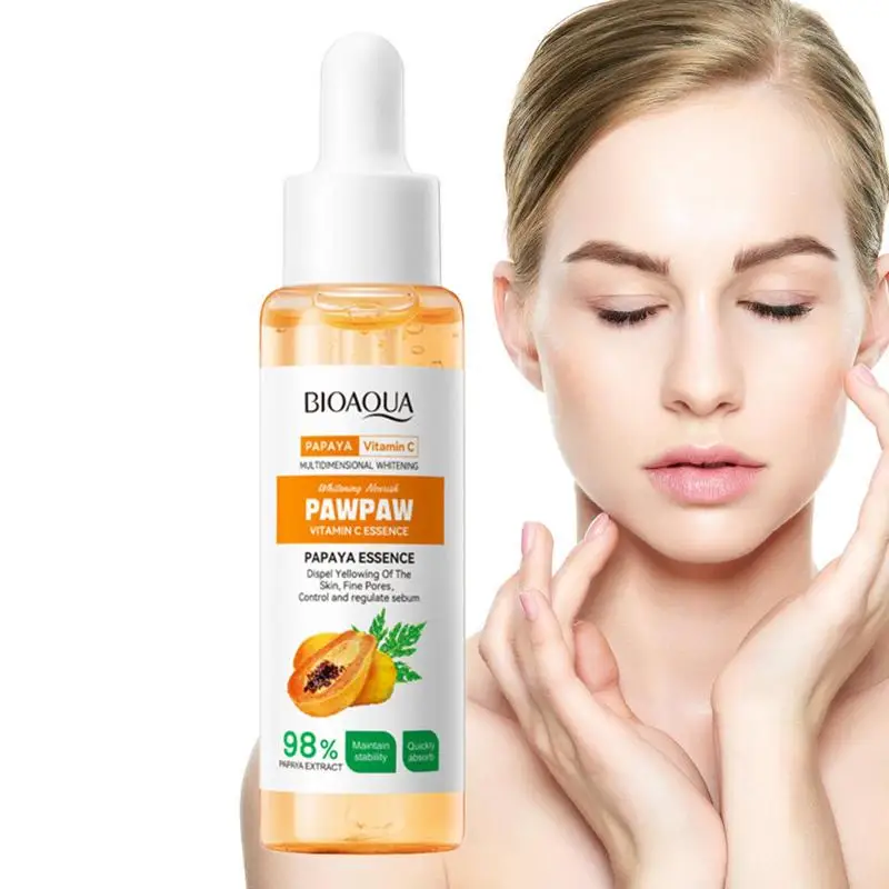 

Hydrating Face Essence Moisturizing Skin Essence Papaya Vitamin C Nourishing Essence 1.01 Fl.oz Brightening Booster Essence For