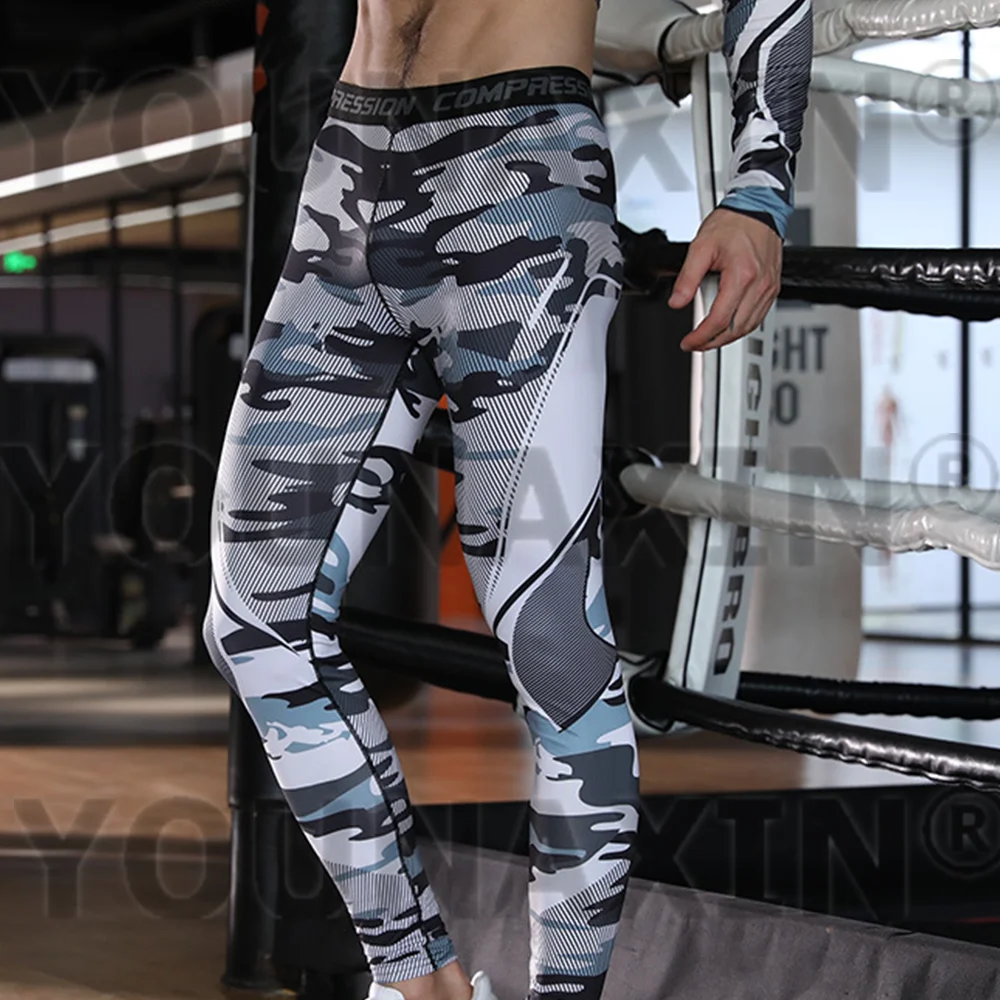 Pantaloni sportivi da uomo di grandi dimensioni attillati da corsa basket Skinny abbigliamento sportivo Fitness Traning pantaloni da palestra S M L