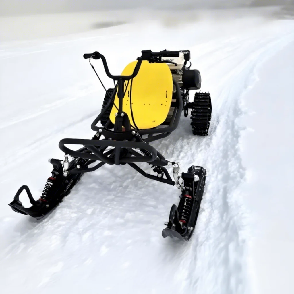Ice and Snow Version Tracked Ski Sled Steel Tube Frame Go-Kart Scenic Area Off-Road Entertainment Venue Snowmobile view 4