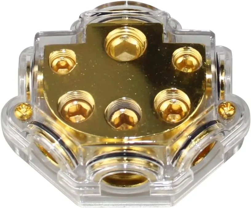 0/1 Gauge to 8X2 4X2 2X1 Gauge Power/Ground Distribution Block PD-02